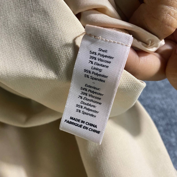 Cinq A Sept Midi Dress 8 Medium Beige Sand Sleeveless Piper Ruffle Asymmetrical - Picture 9 of 13